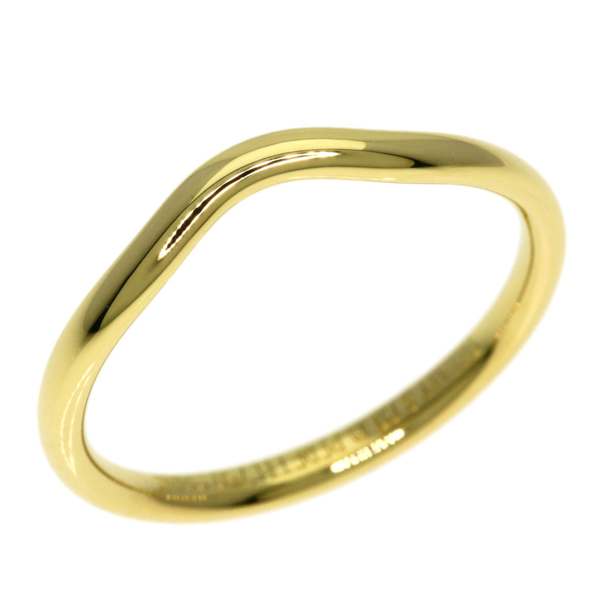 TIFFANY&Co. Curved band Ring K18 Yellow Gold Ladies [Used]
