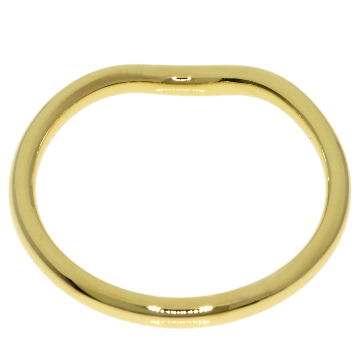 TIFFANY&Co. Curved band Ring K18 Yellow Gold Ladies [Used]