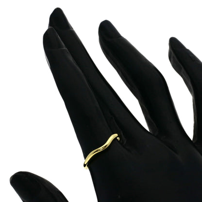 TIFFANY&Co. Curved band Ring K18 Yellow Gold Ladies [Used]