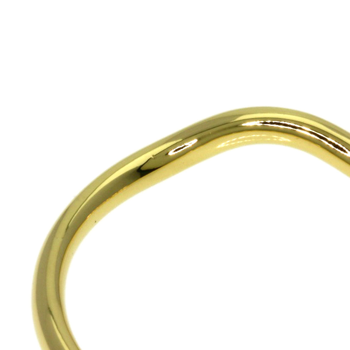 TIFFANY&Co. Curved band Ring K18 Yellow Gold Ladies [Used]