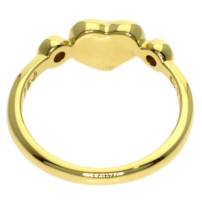 TIFFANY&Co. Closed Heart 2P Diamond Ring K18 Yellow Gold Ladies [Used]