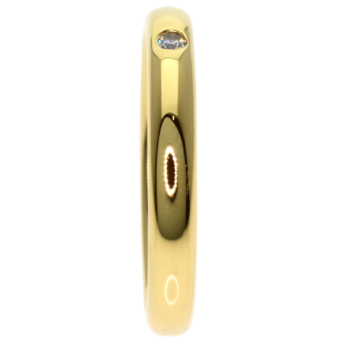 TIFFANY&Co. Wedding 1P Diamond Ring K18 Yellow Gold Ladies [Used]