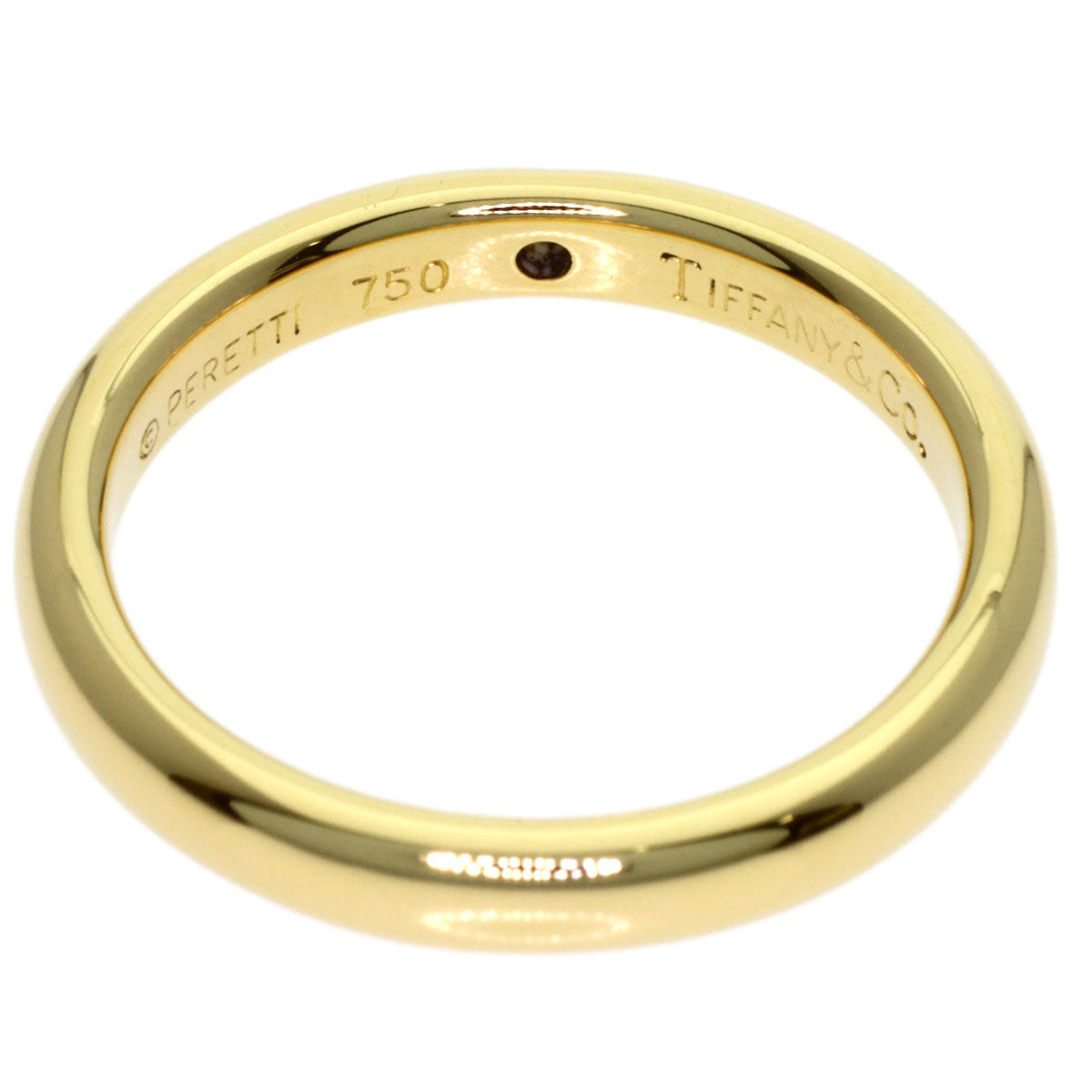 TIFFANY&Co. Wedding 1P Diamond Ring K18 Yellow Gold Ladies [Used]