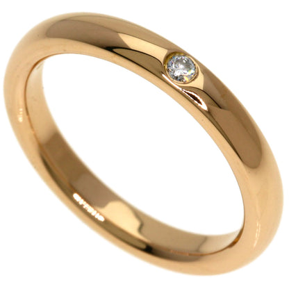 TIFFANY&Co. Stacking Band 1P Diamond Ring K18 Pink Gold Ladies [Used]
