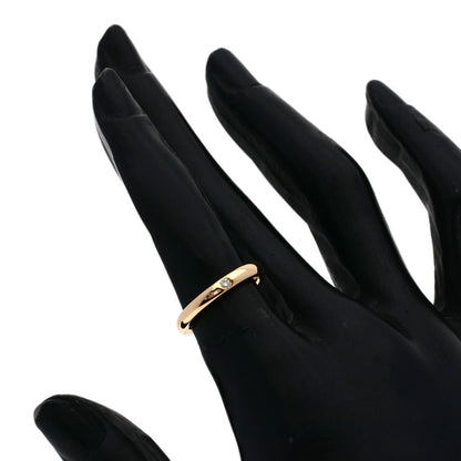 TIFFANY&Co. Stacking Band 1P Diamond Ring K18 Pink Gold Ladies [Used]