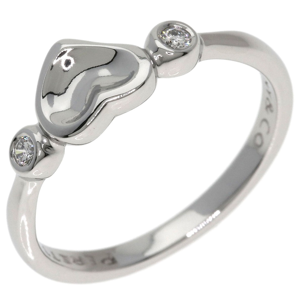 TIFFANY&Co. Full Heart 2P Diamond Ring Platinum PT950 Ladies [Used]