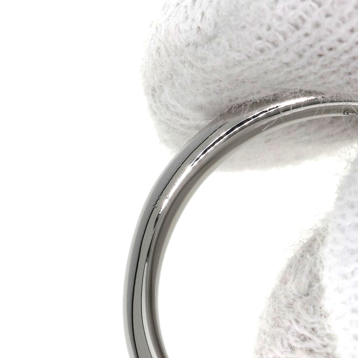 TIFFANY&Co. Curved band Diamond Ring Platinum PT950 Ladies [Used]