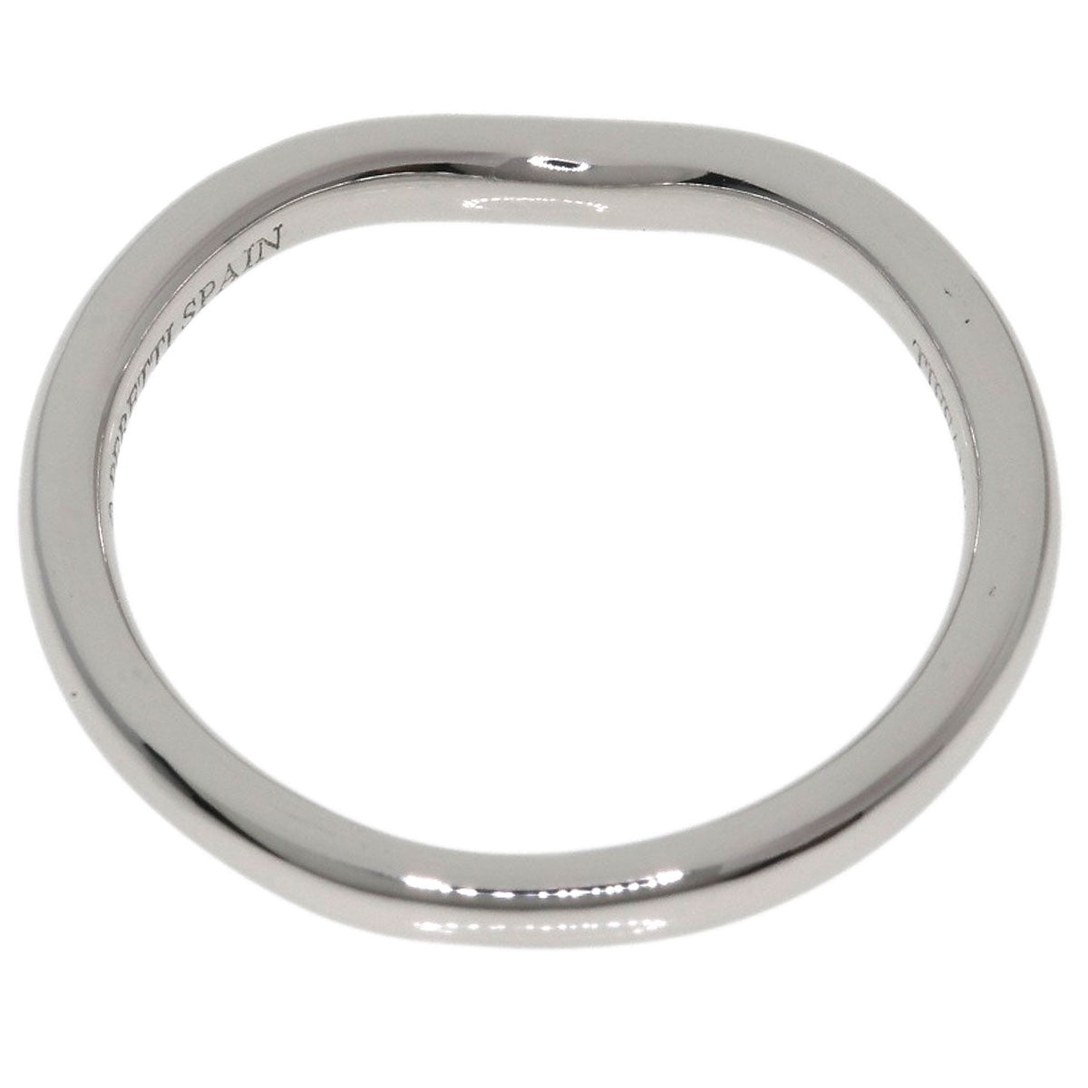 TIFFANY&Co. Curved band Diamond Ring Platinum PT950 Ladies [Used]