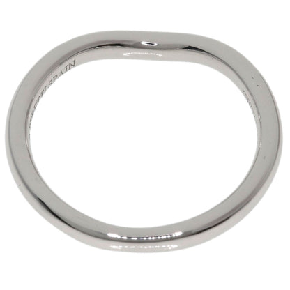 TIFFANY&Co. Curved band Diamond Ring Platinum PT950 Ladies [Used]