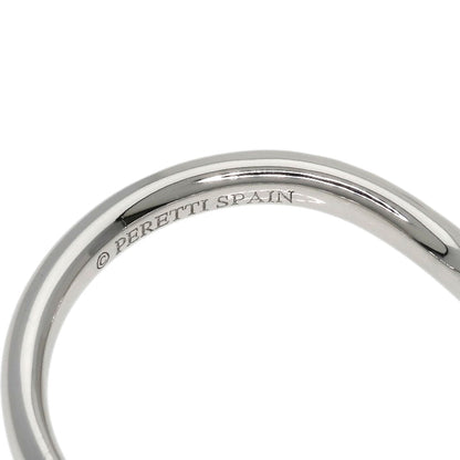 TIFFANY&Co. Curved band Diamond Ring Platinum PT950 Ladies [Used]