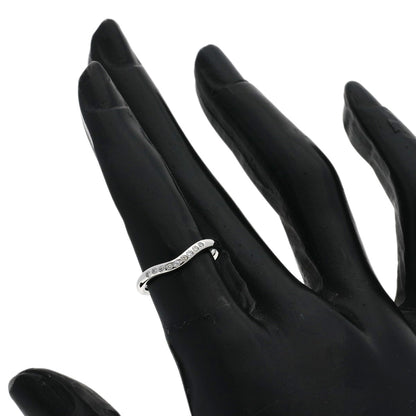 TIFFANY&Co. Curved band Diamond Ring Platinum PT950 Ladies [Used]