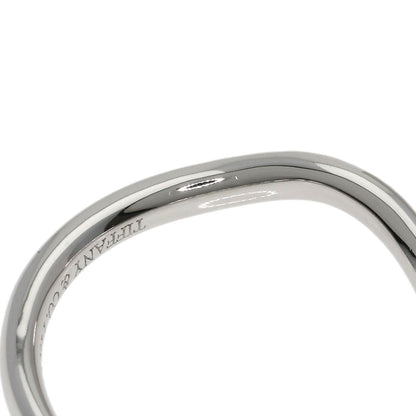 TIFFANY&Co. Curved band Diamond Ring Platinum PT950 Ladies [Used]