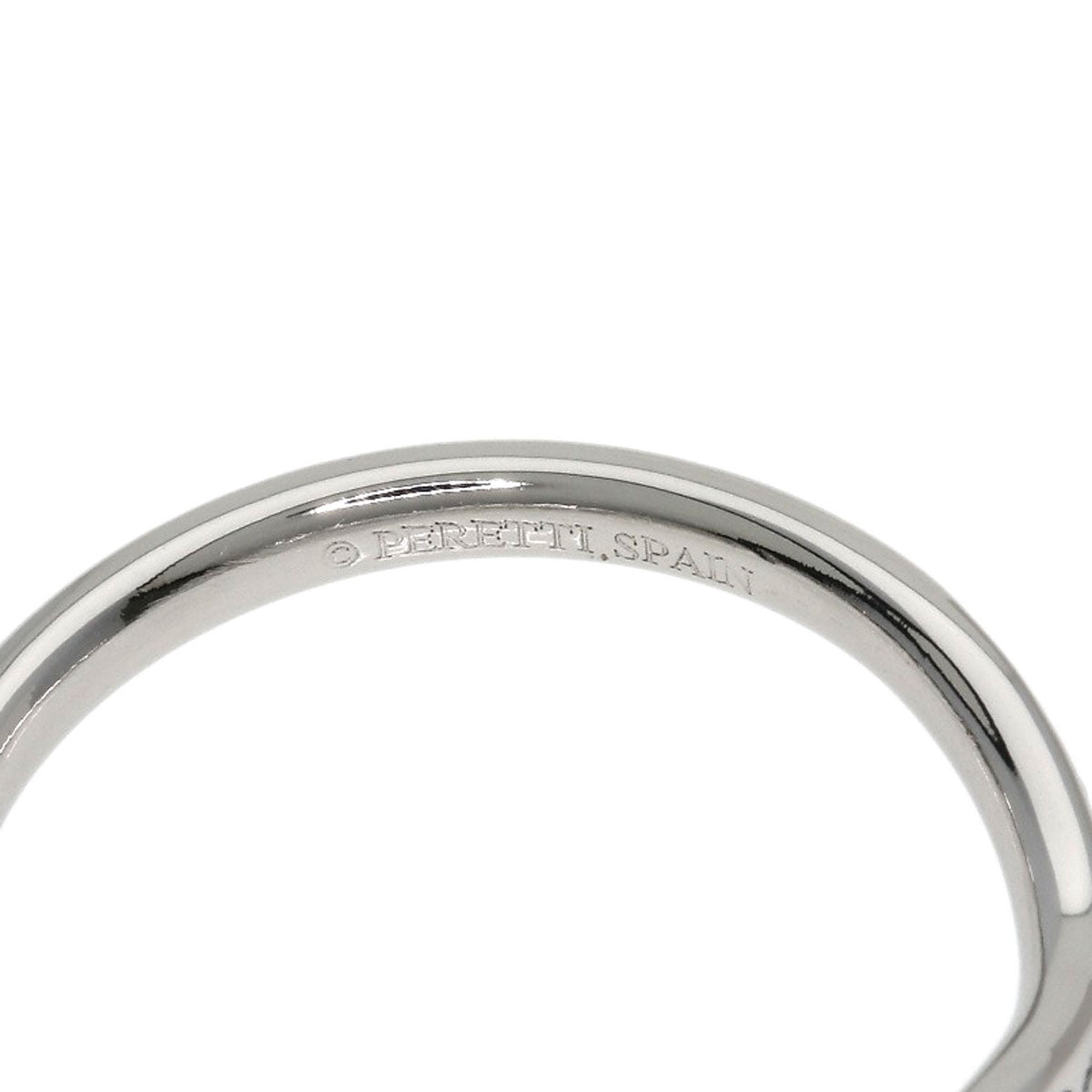 TIFFANY&Co. Curved band Diamond Ring Platinum PT950 Ladies [Used]