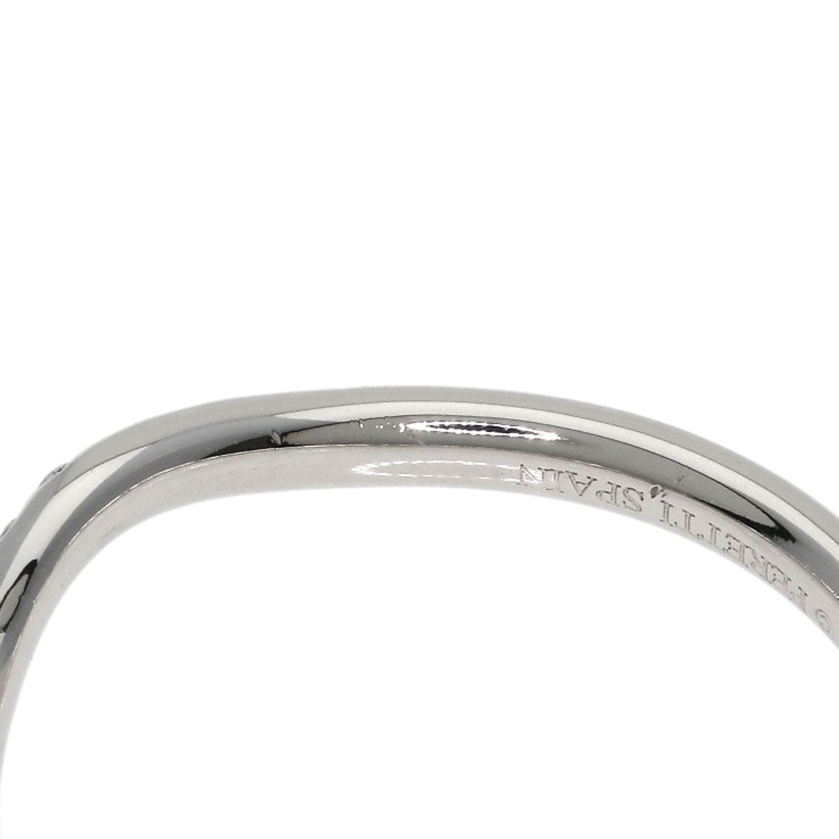 TIFFANY&Co. Curved band Diamond Ring Platinum PT950 Ladies [Used]