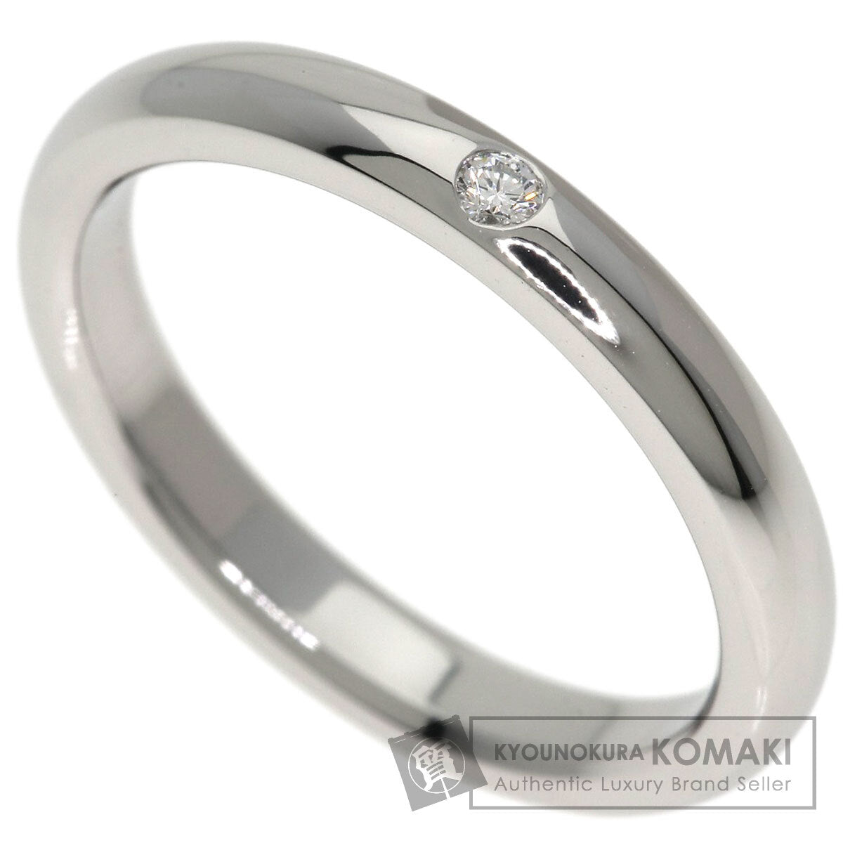 TIFFANY&Co. Wedding 1P Diamond Ring Platinum PT950 Ladies [Used]