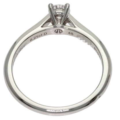 CARTIER Solitaire 1P Diamond #48 Ring Platinum PT950 Ladies [Used]