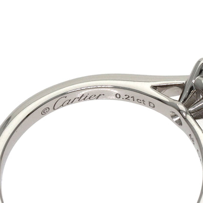 CARTIER Solitaire 1P Diamond #48 Ring Platinum PT950 Ladies [Used]