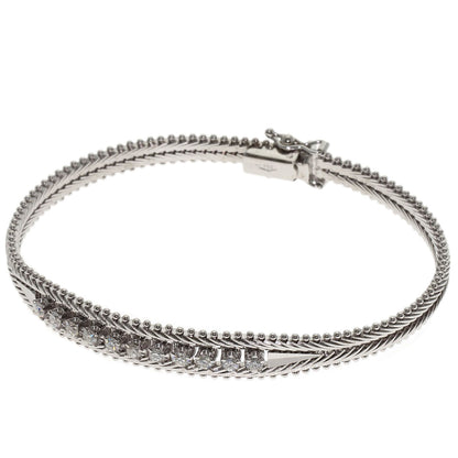 0.56ct Diamond Bracelet K18 White Gold 17g　Ladies