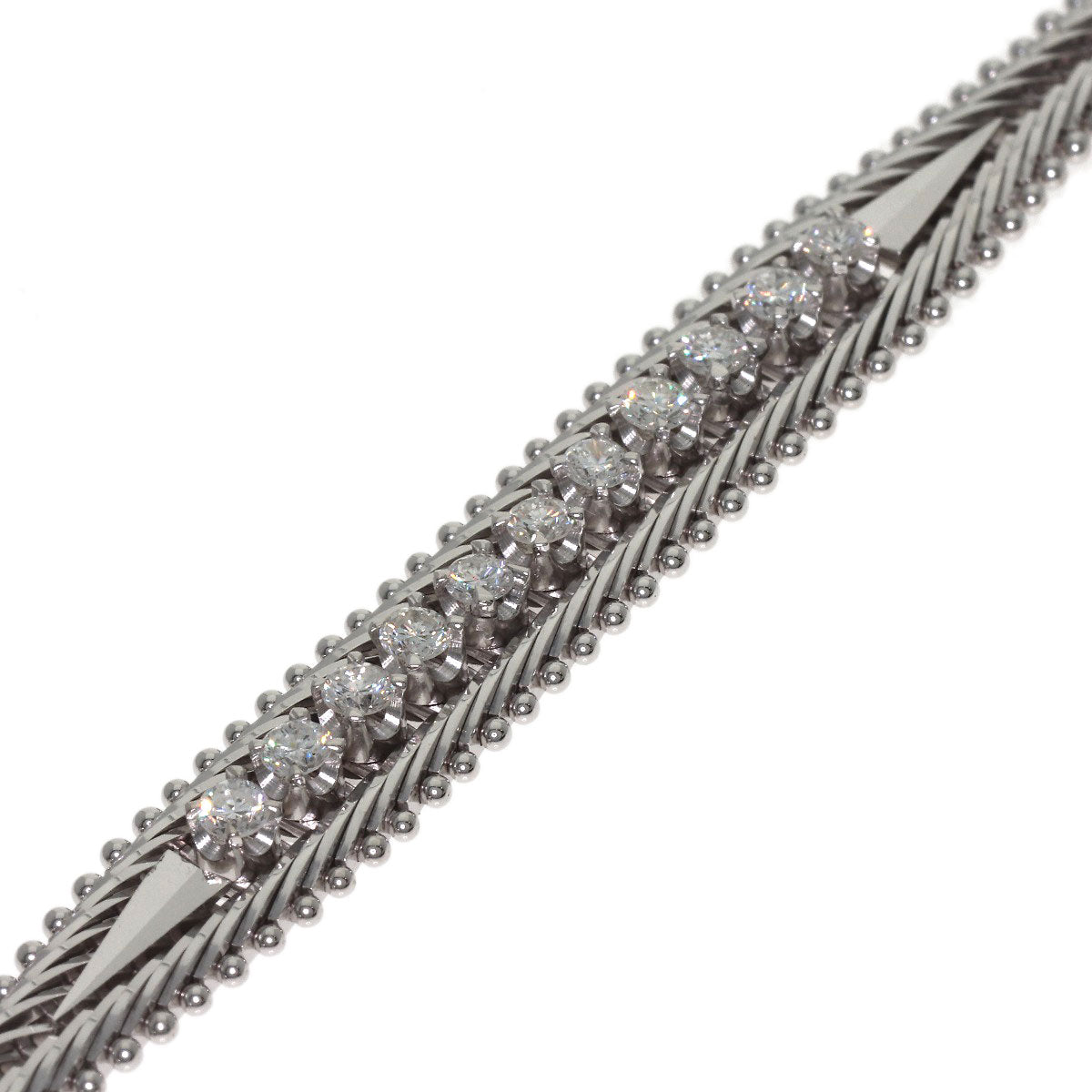0.56ct Diamond Bracelet K18 White Gold 17g　Ladies