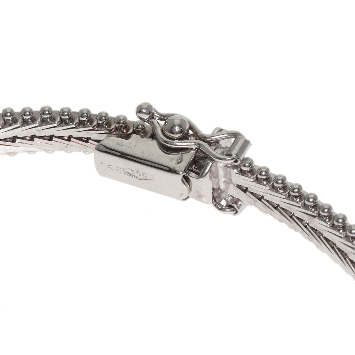 0.56ct Diamond Bracelet K18 White Gold 17g　Ladies