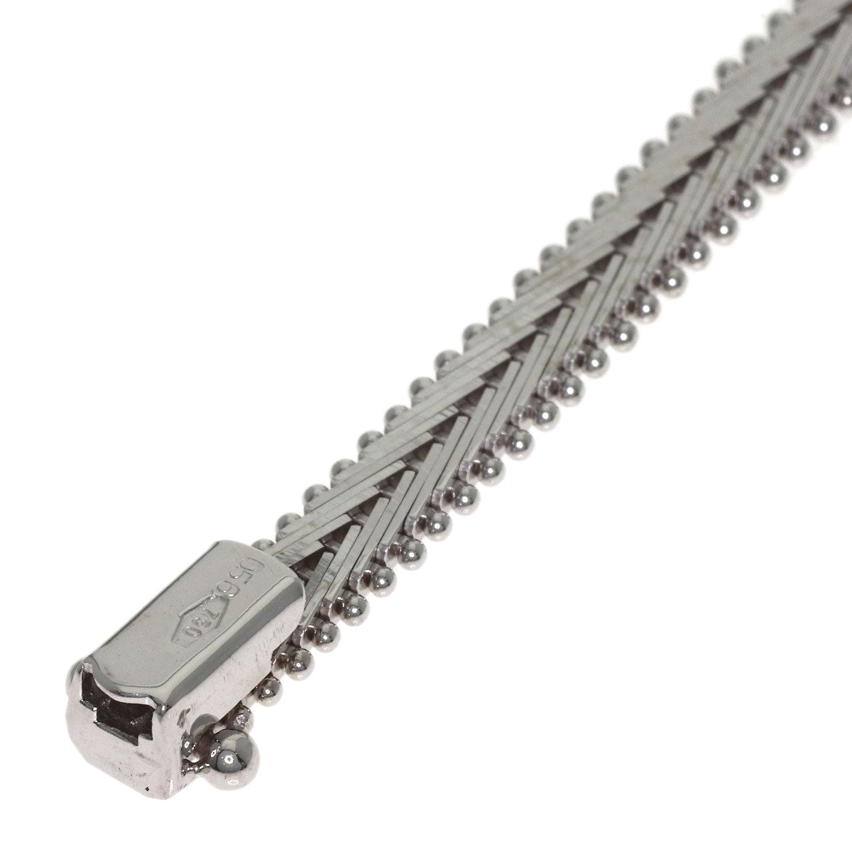 0.56ct Diamond Bracelet K18 White Gold 17g　Ladies