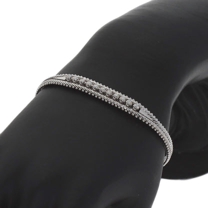 0.56ct Diamond Bracelet K18 White Gold 17g　Ladies