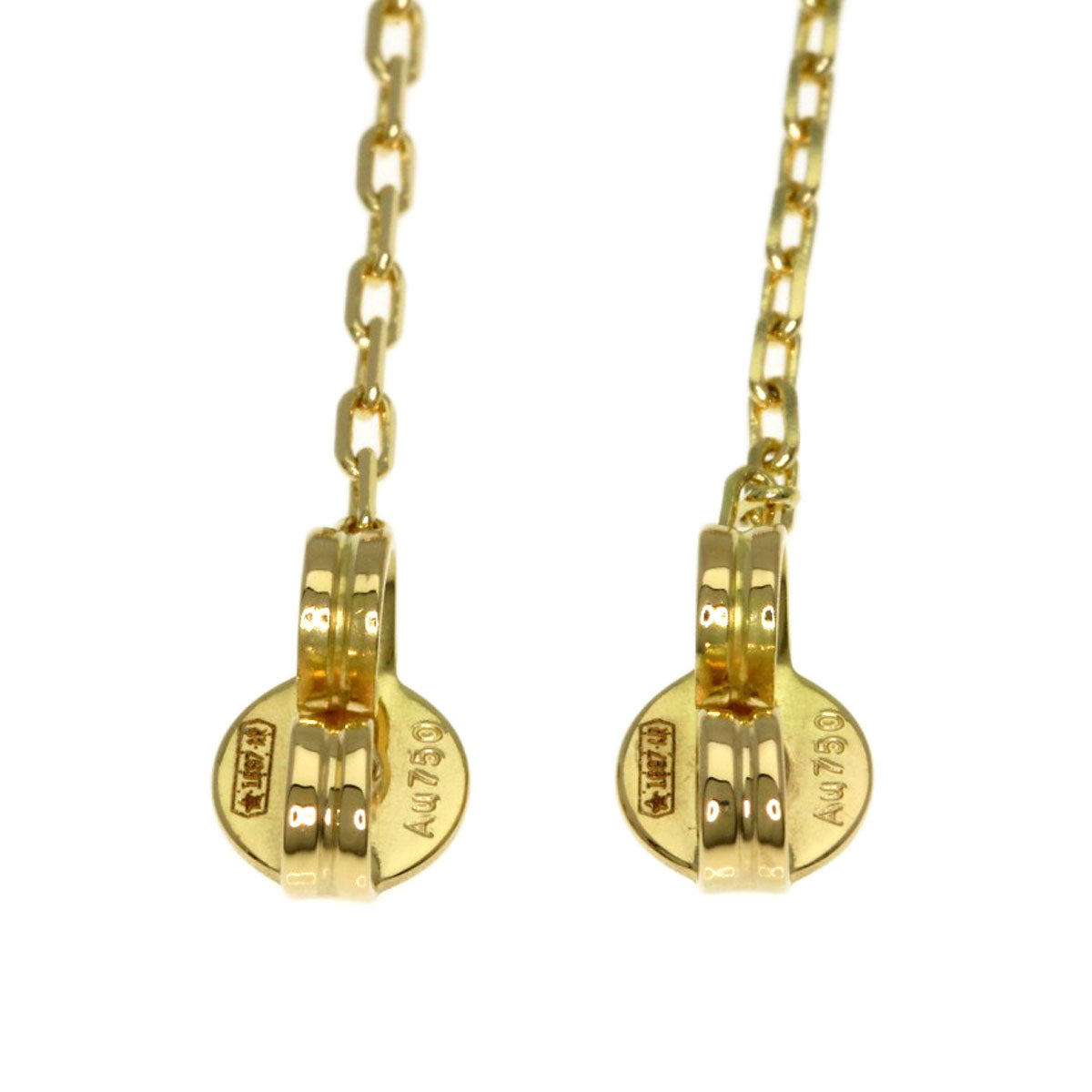 GUCCI Double G Multicolor Stone earring K18 Yellow Gold Ladies [Used]