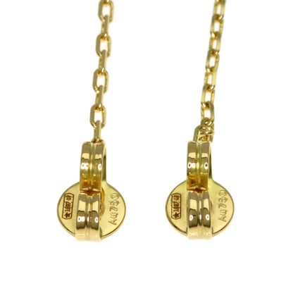 GUCCI Double G Multicolor Stone earring K18 Yellow Gold Ladies [Used]