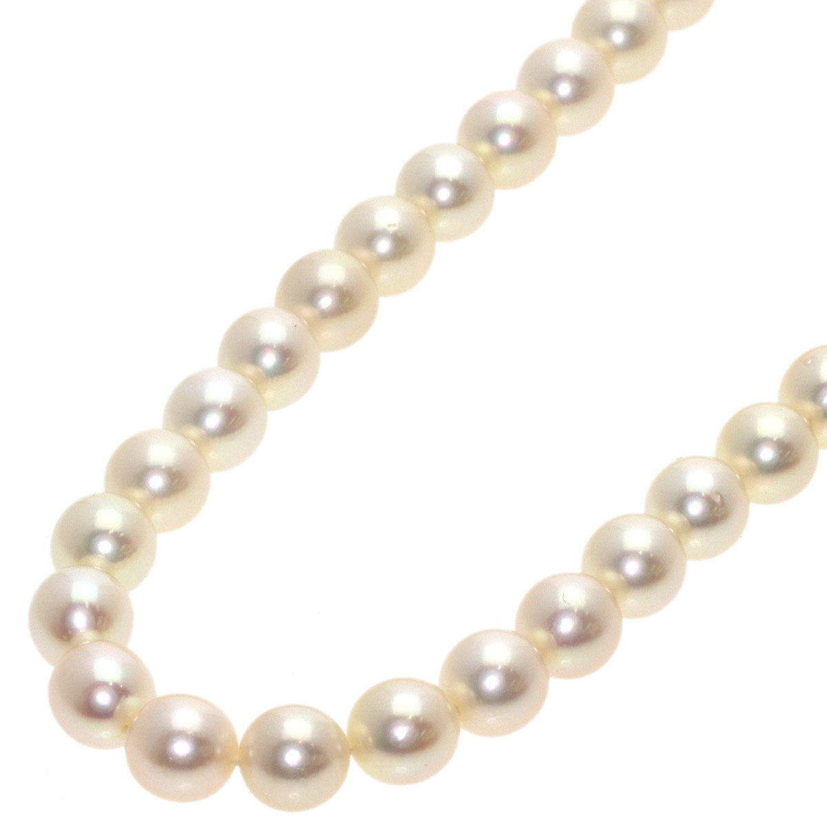 MIKIMOTO Pearl Pearl Long Necklace K14 White Gold Ladies [Used]