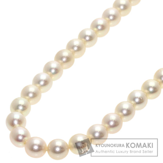 MIKIMOTO Pearl Pearl Long Necklace K14 White Gold Ladies [Used]