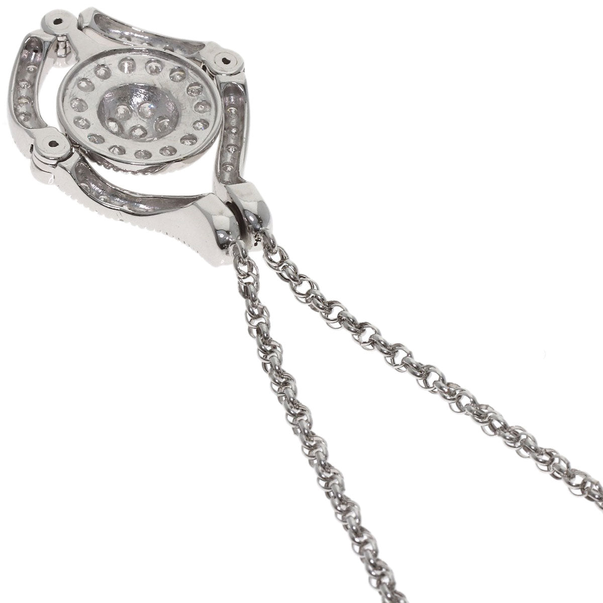 2ct Diamond Necklace Platinum PT900 PT850 15.2g　Ladies