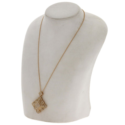2ct Diamond Necklace K18 Pink Gold 16.4g　Ladies