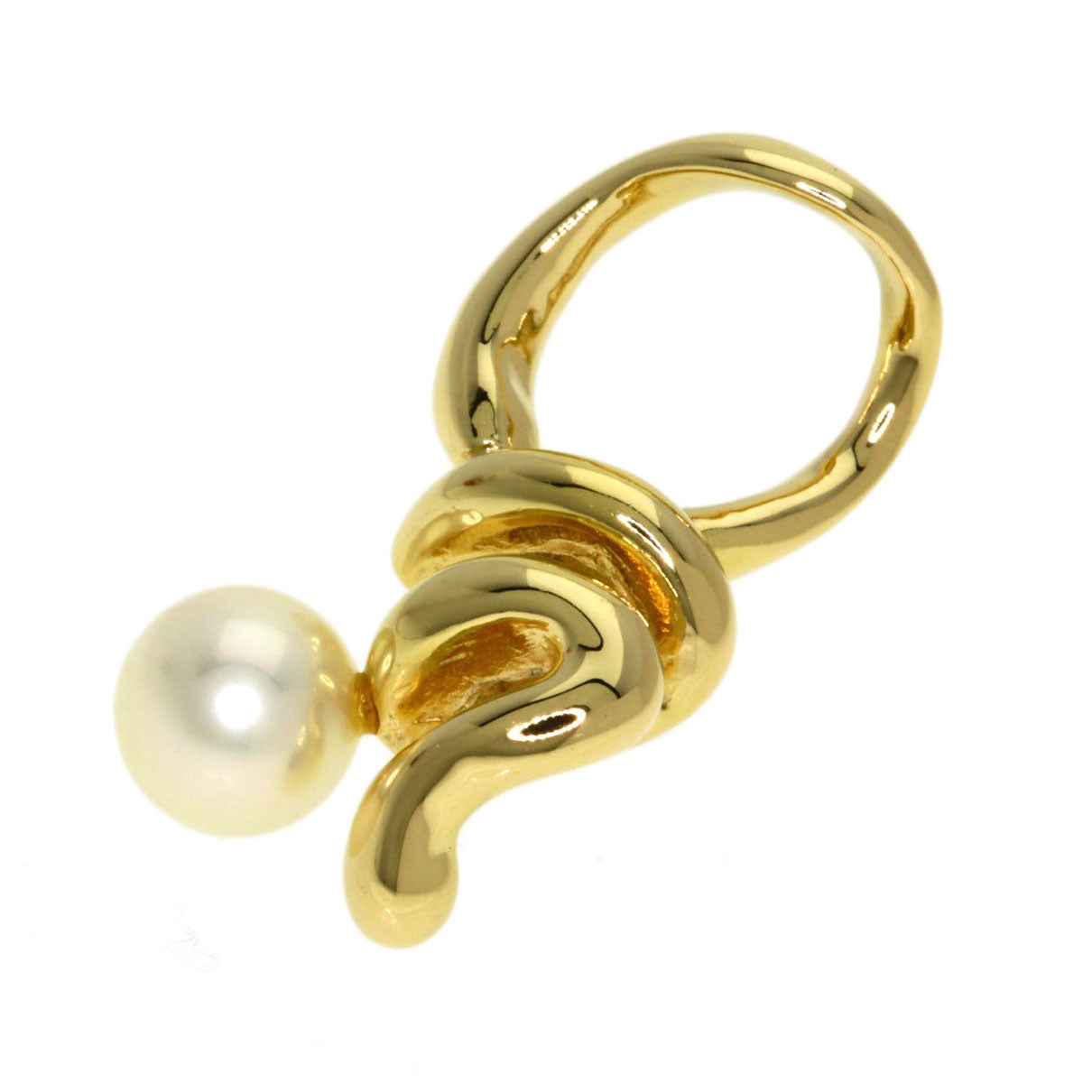 MIKIMOTO Perlita Pearl Pearl Pendant top K18 Yellow Gold Ladies [Used]