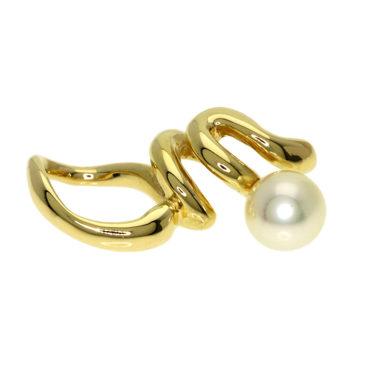 MIKIMOTO Perlita Pearl Pearl Pendant top K18 Yellow Gold Ladies [Used]