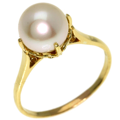 MIKIMOTO Pearl Pearl Ring K18 Yellow Gold Ladies [Used]