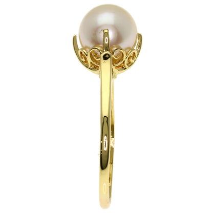 MIKIMOTO Pearl Pearl Ring K18 Yellow Gold Ladies [Used]