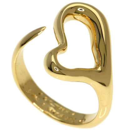 TIFFANY&Co. Open heart Ring K18 Yellow Gold Ladies [Used]