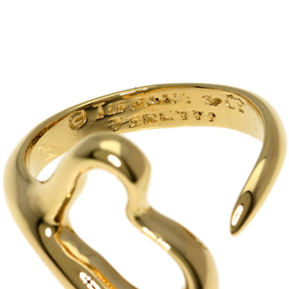 TIFFANY&Co. Open heart Ring K18 Yellow Gold Ladies [Used]