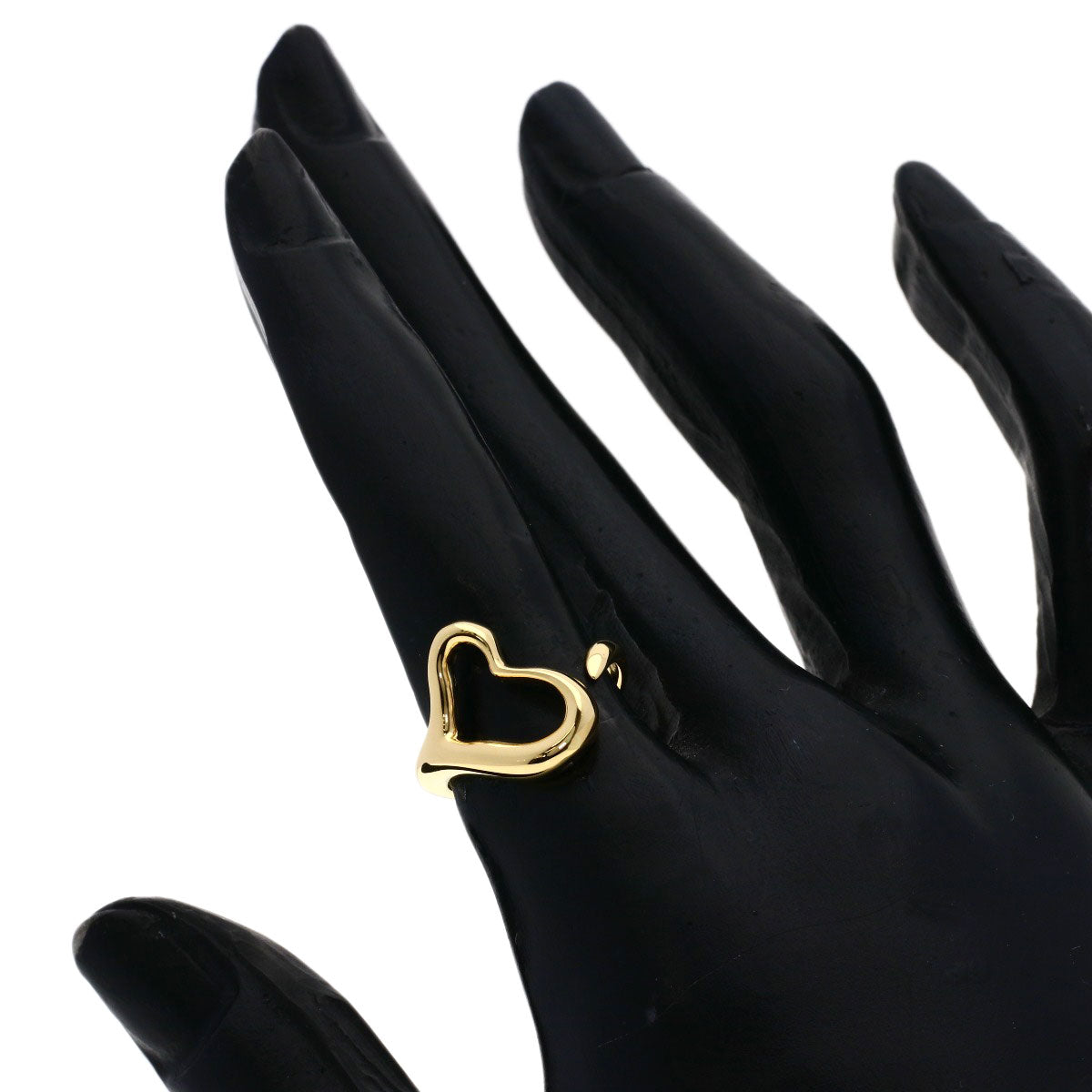 TIFFANY&Co. Open heart Ring K18 Yellow Gold Ladies [Used]