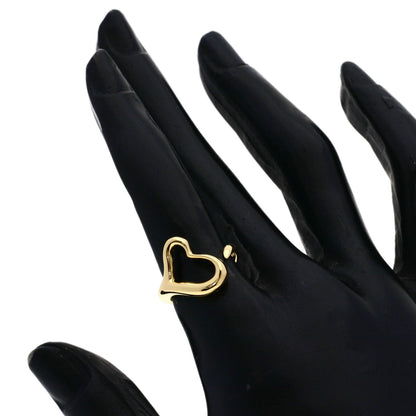 TIFFANY&Co. Open heart Ring K18 Yellow Gold Ladies [Used]