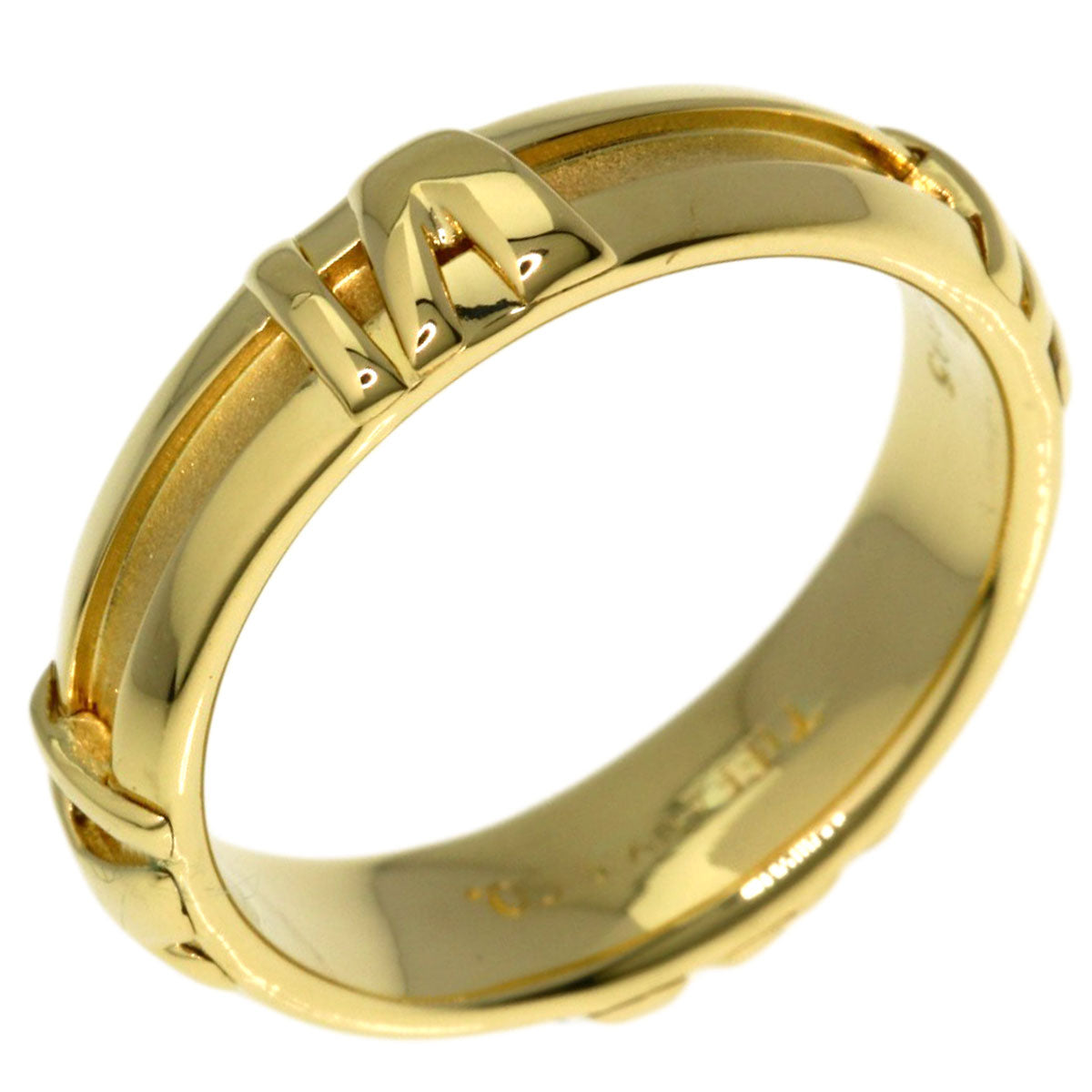 TIFFANY&Co. Atlas Ring K18 Yellow Gold Ladies [Used]