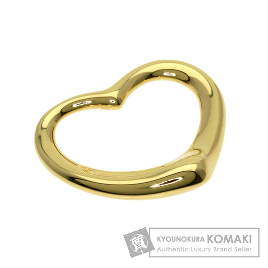 TIFFANY&Co. Open heart Pendant top K18 Yellow Gold Ladies [Used]