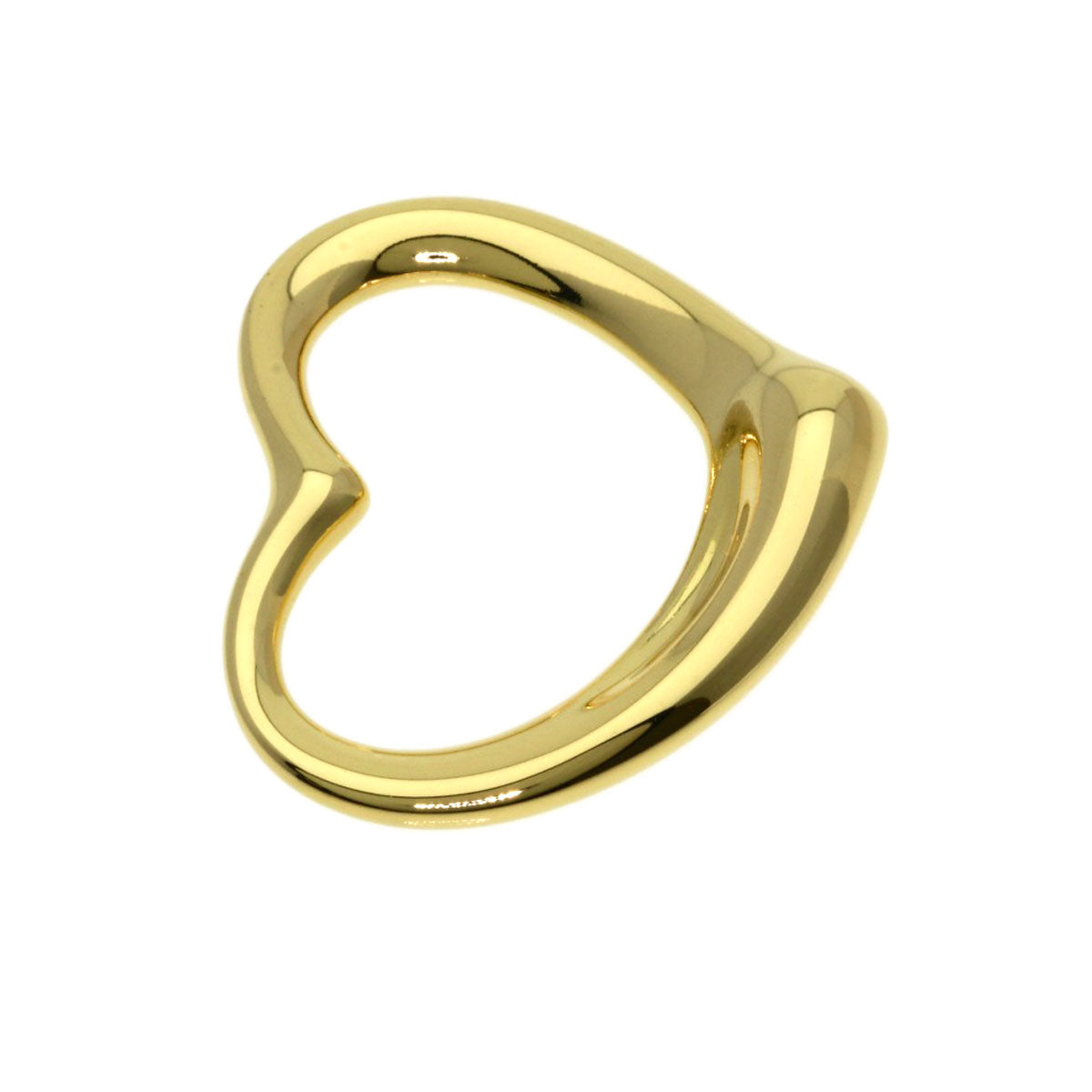 TIFFANY&Co. Open heart Pendant top K18 Yellow Gold Ladies [Used]