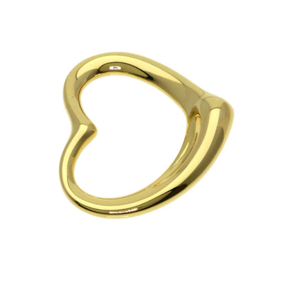 TIFFANY&Co. Open heart Pendant top K18 Yellow Gold Ladies [Used]