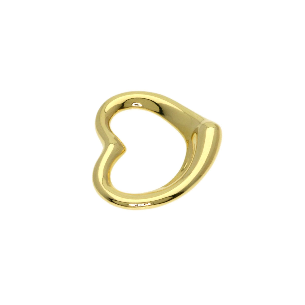 TIFFANY&Co. Open Heart TOP Pendant top K18 Yellow Gold Ladies [Used]
