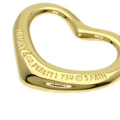 TIFFANY&Co. Open Heart TOP Pendant top K18 Yellow Gold Ladies [Used]