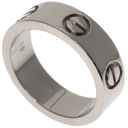 CARTIER love ring #50 Ring K18 White Gold Ladies [Used]