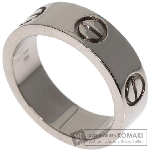 CARTIER love ring #50 Ring K18 White Gold Ladies [Used]