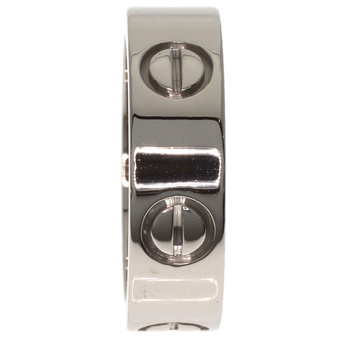CARTIER love ring #50 Ring K18 White Gold Ladies [Used]