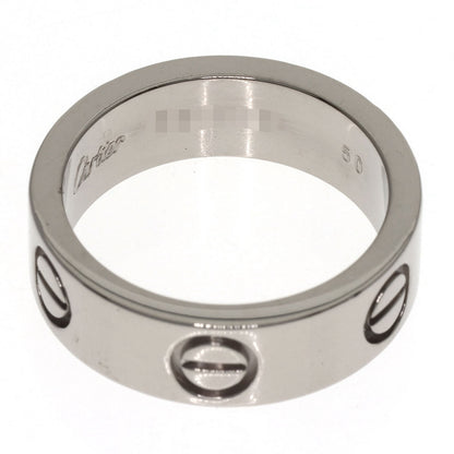 CARTIER love ring #50 Ring K18 White Gold Ladies [Used]